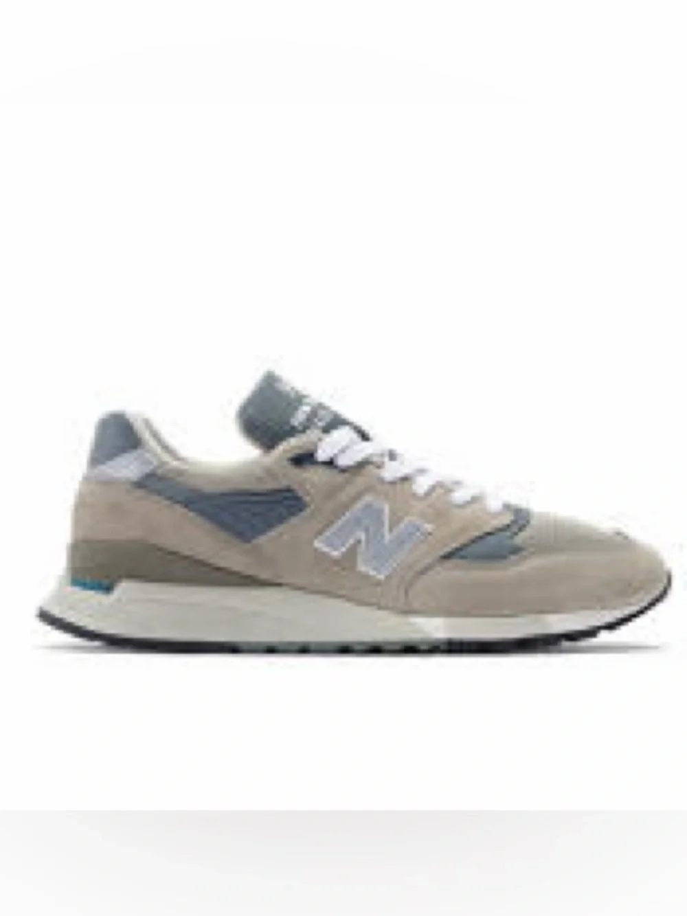 Classic Grey New Balance Sneakers, Made in USA 998 Core, Women’s 8 (Men’s 6.5)